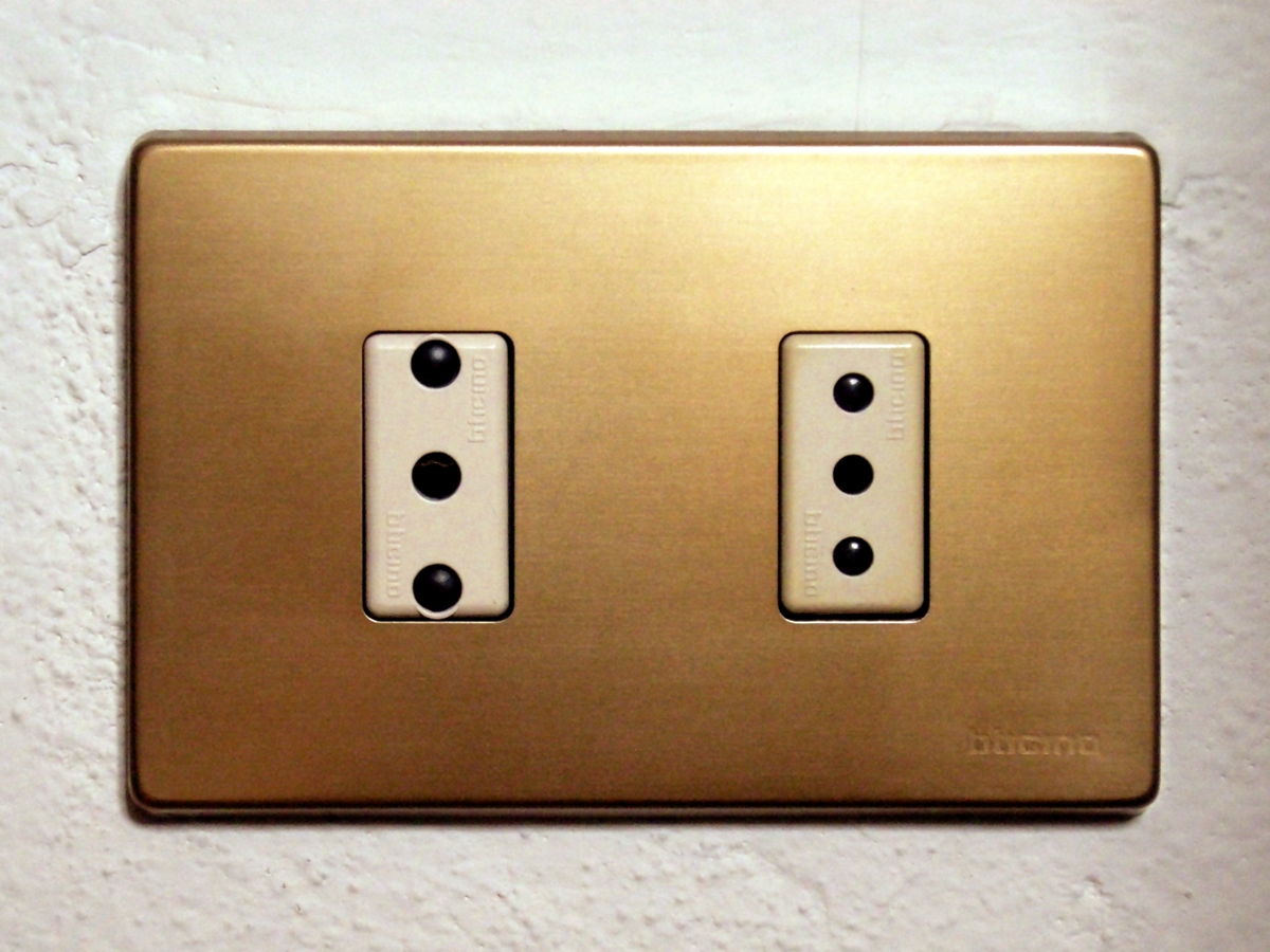Diverse tipologie di prese elettriche italiane a confronto